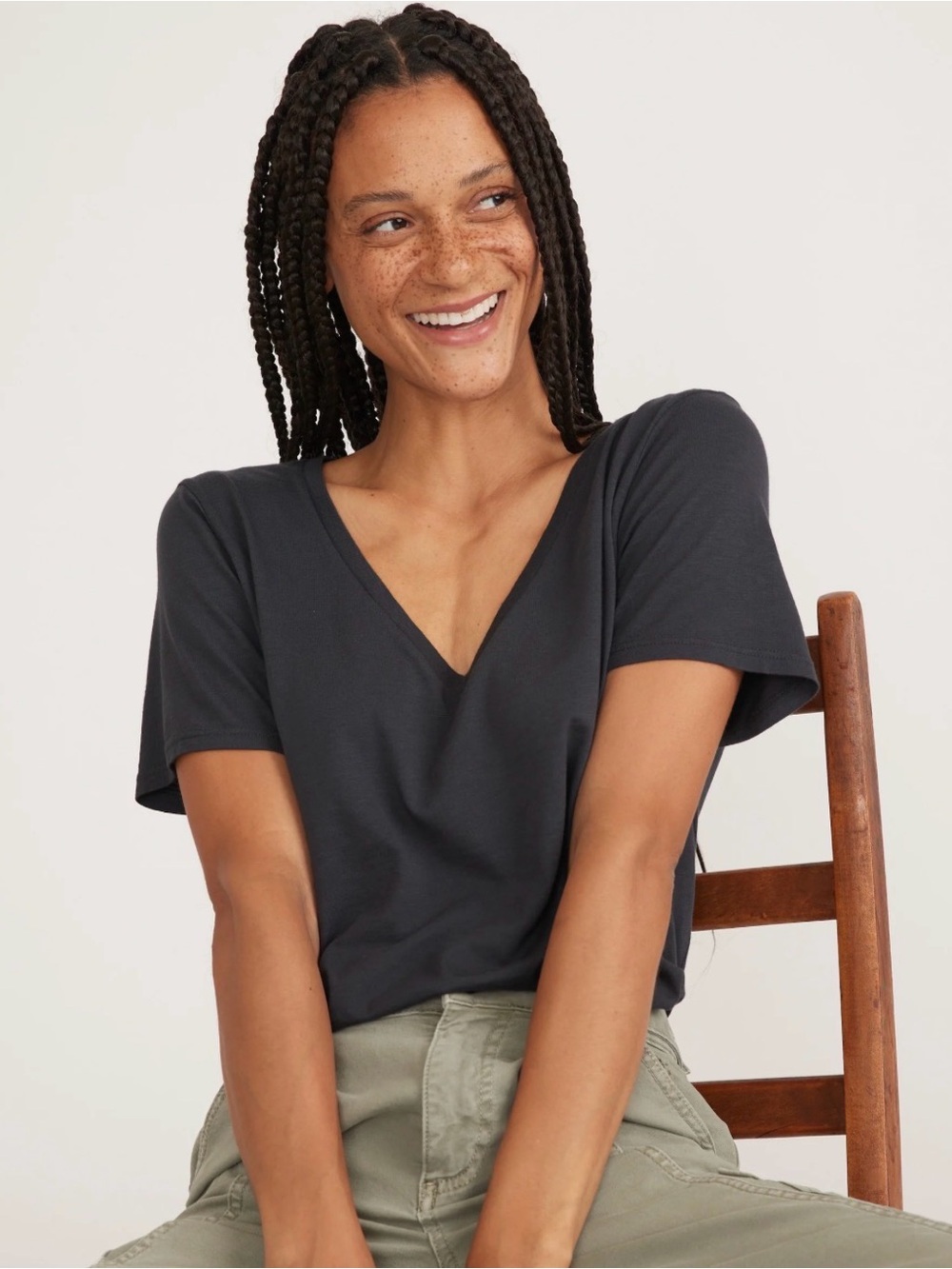 MARINE LAYER Boyfriend V-Neck Tee
